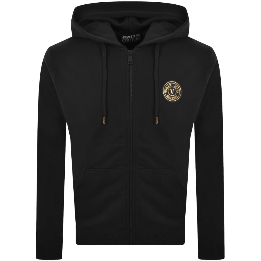 Versace Jeans Couture Logo Hoodie Black | Mainline Menswear x